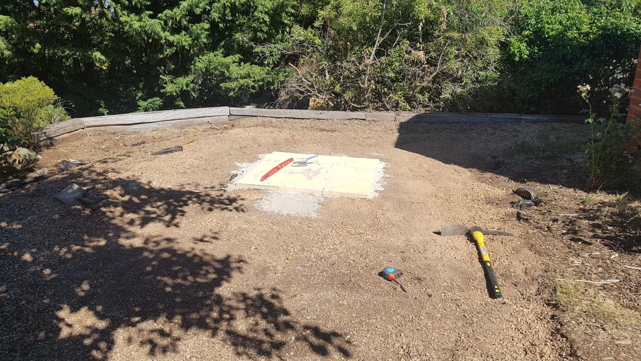 Bunnings paved workshop