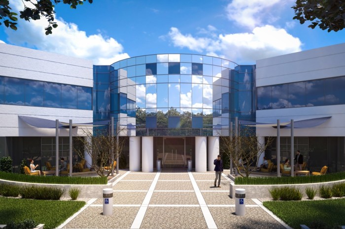Exterior commercial building design