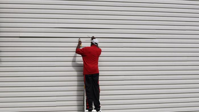 Replacing exterior wall sheathing