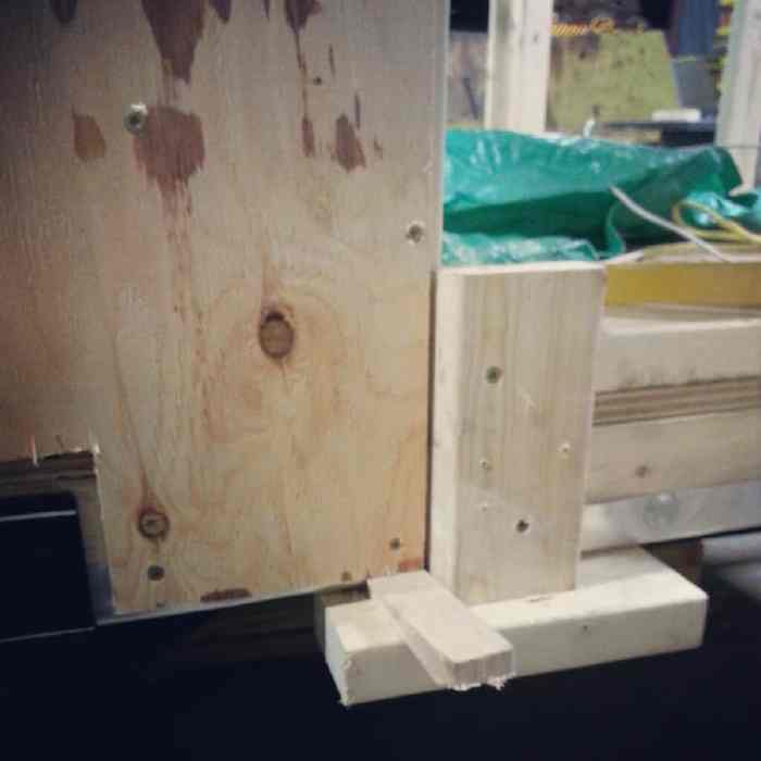 Woo sheathing done wall